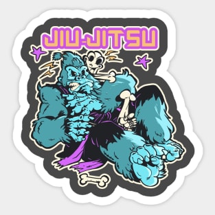 Jiu Jitsu, Gorilla vs Skeleton Sticker